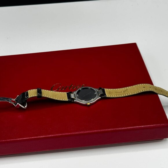 Cartier Must de Vintage Gold Roman Bezel Two Tone Watch Ref# 901139470